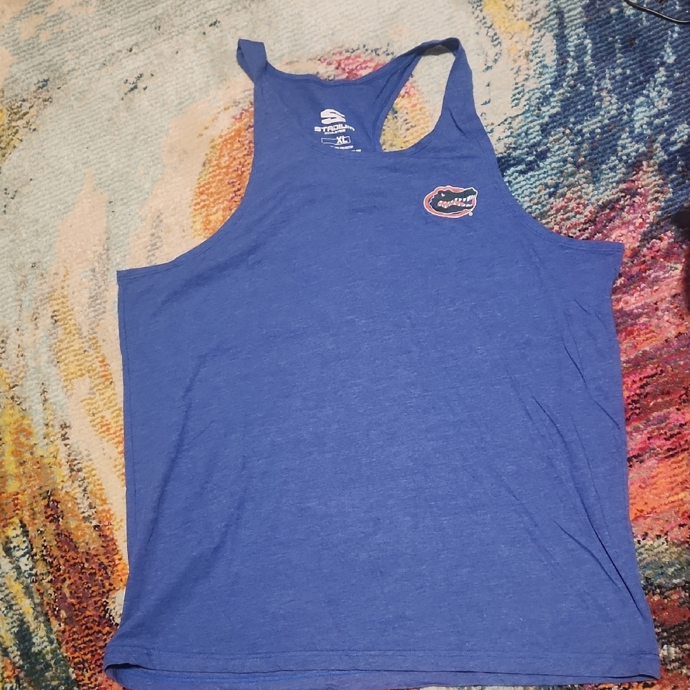 Stadium Athletics Blue Racerback Tank Top